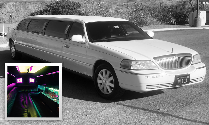 Best LAX Airport Limo Service - Temecula Wine Tours Limo - Lincoln Town Car Limousine (White)